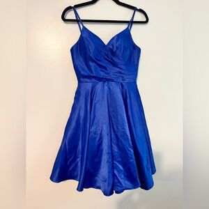 May Queen Royal Blue Couture Dress